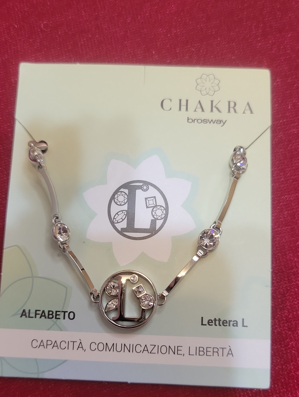 New Brosway Italia Chakra Silver Letter L Bracelet